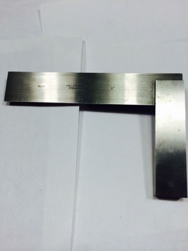 6” STARRETT No. 20 MASTER PRECISION SQUARE. MACHINIST TOOLS