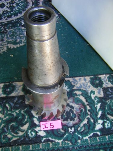 Shell mill cutter , 3&#034;bore, 16 cutters, 4.90 dia. approx-. c50 holder included for sale