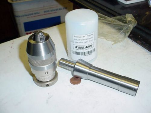 Brand new 1/64&#034;-3/8&#034; keyless high precision drill chuck w/ r-8 shank free ship for sale