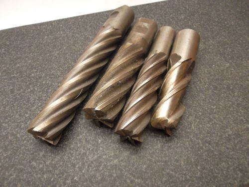 Lot of 4 Assorted End Mills