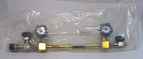 Matheson tri gas msrs-1455-bo 2 cylinder manifold header w/4 valves nos nib for sale