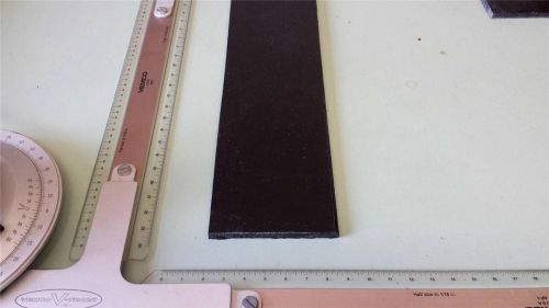 1/4&#034; x 3&#034; X 24&#034;  URETHANE / POLYURETHANE 60 A BLACK SHEET P/N 10944