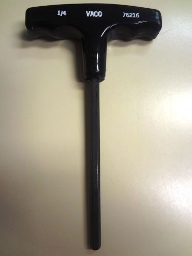 Vaco - allen wrench hex (tee) t-handle,1/4&#034; x 6&#034;oal new-made in usa-sold by each for sale