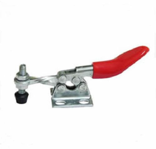 1 x Antislip Handle Quick Flanged Base Horizontal Metal 27Kg Toggle Clamp