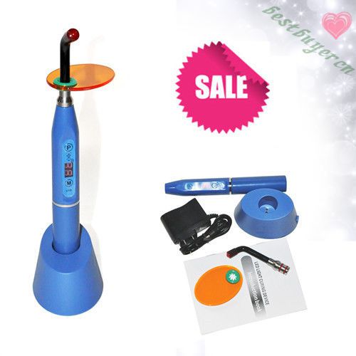 Dental!!5W Wireless Cordless LED Curing Light Lamp-1500mw Noiseless Blue Sale~