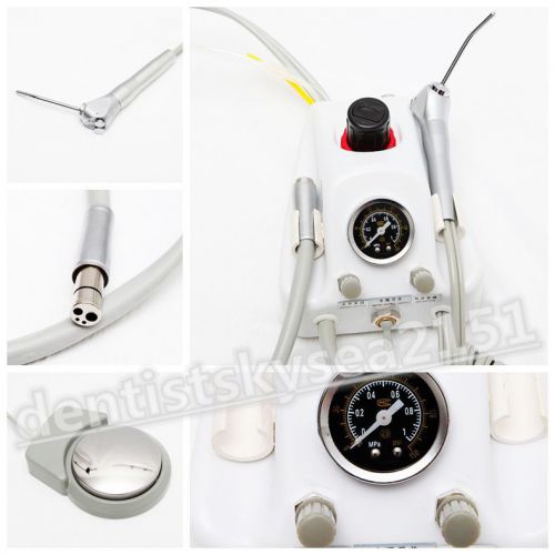 Dental air turbine unit 4h work with air compressor plus 3 way syringe handpiece for sale