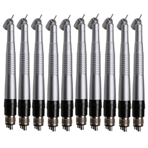 10* Dental 45 Degree Air Turbine High Speed Handpiece w Quick Coupler 4-H