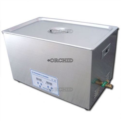 DENTAL 40KHZ WATCH ULTRASONIC TATOO DIGITAL 30L CLEANER JEWELERY 500W HEATER