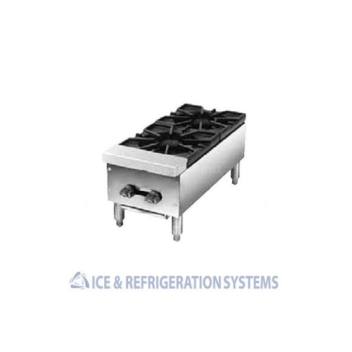 AMERICAN RANGE  COMMERCIAL  12&#034; WIDE 2 BURNER HOT PLATE ARHP-12-2