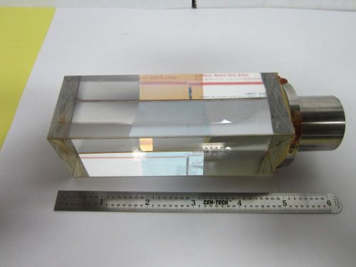 OPTICAL HUGE PRISM BEAM SPLITTER VERY NICE MICROSCOPE OR LASER OPTICS BIN#H2-30