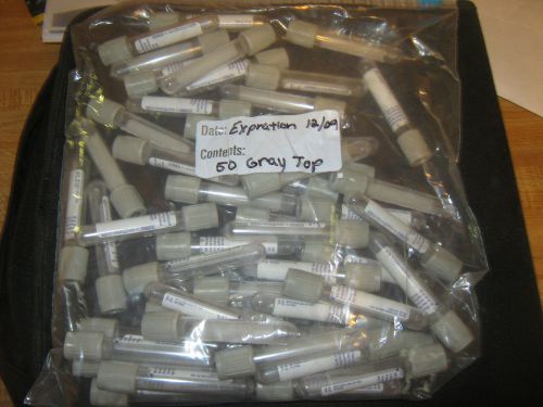 BDVACUTAINER TUBES GRAY TOP 50 COUNT BAG 4.0 ML