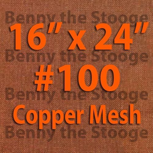  100% copper 100 mesh/150 micron kief / pollen / dry sift screen  16&#034;x24&#034;  for sale