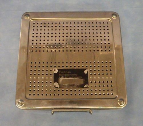 Codman microdiscectomy sterilization tray 46-3175