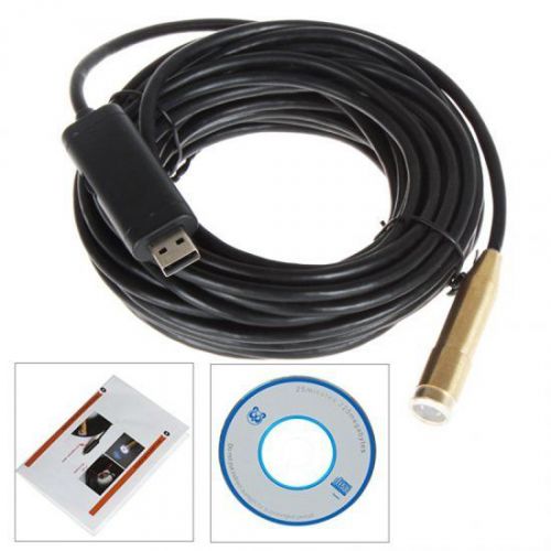 10m/30ft usb waterproof borescope-endoscope inspection tube camera +4led for sale