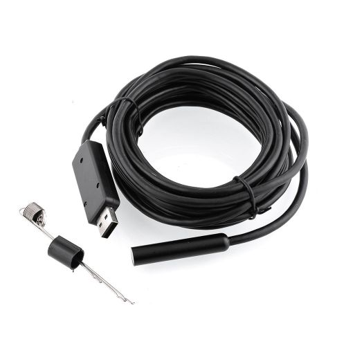 Hot New Useful Waterproof Mini 5m USB Endoscope Camera+Hook 1080x720p