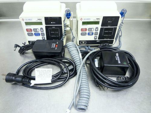 2- alaris ivac vital check, 4410 &amp; 4510 - w/ accessories &amp; quick ref. guide for sale