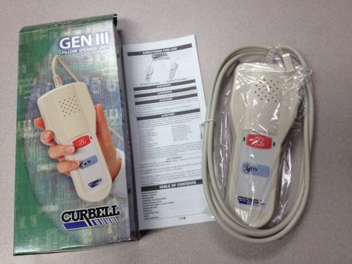 NEW CURBELL 3800-001 GEN III PILLOW SPEAKER UNIT