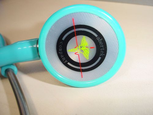 Abertek light blue new cardiology stethoscope for sale