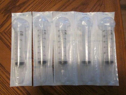 5 BRAND NEW BD 60 ML SYRINGES WITH CATHETER TIP-REF309620