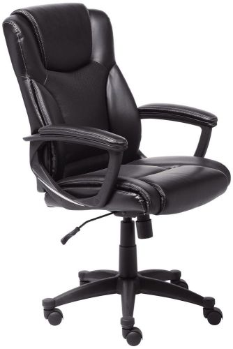 Serta 43672 bonded leather executive chair black for sale