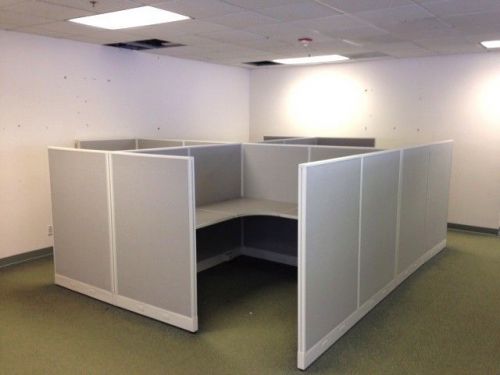 Allsteel Grey Paneled Cubicles 6&#039;x6&#039;