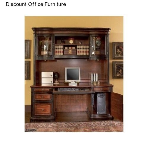 Computer Office Furniture Pergola Credenza Hutch Executive Traditional Cherry