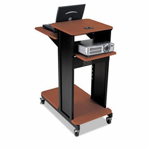 Balt xtra long presentation cart, 4 shelves, cherry/black (blt27577) for sale