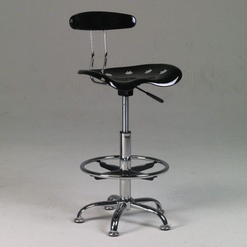 Tractor Seat Swivel Task Stool &amp; BACKREST | Ergonomic Counter/Drafting Height