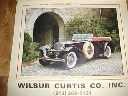 Vintage CALENDAR  of Antique Cars 2015 =1981 Large Wall