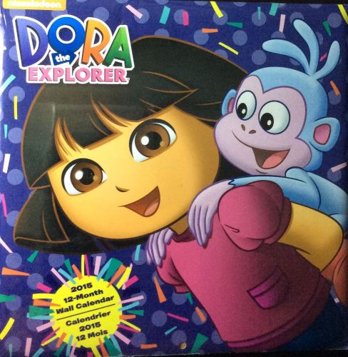 DORA THE EXPLOYER 2015 CALENDAR 12 MONTH WALL HOME OFFICE GIFT TEACHER NEW