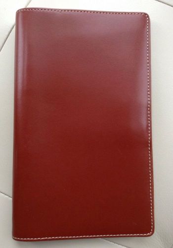 Filofax Cuban Chestnut Slimline Organizer Italian Leather - Retired - Excellent