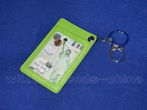 Concise style  ic id pass room card holder skin cover bag charm keyring keychain for sale