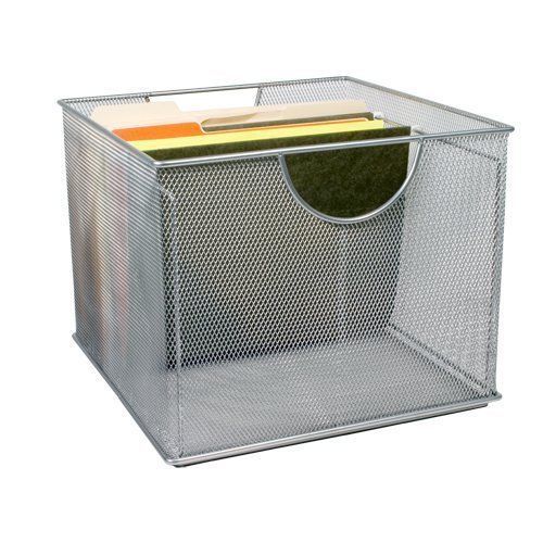 Stainless steel mesh mesh file box - silver by design ideas for sale