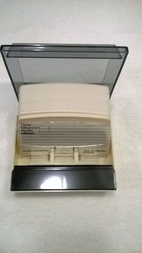 Rolodex Petite S-300C Covered  Addresses/Telephone File 125 Cards Beige NIB