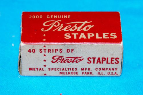 VINTAGE PRESTO STAPLES BOX - No. 165