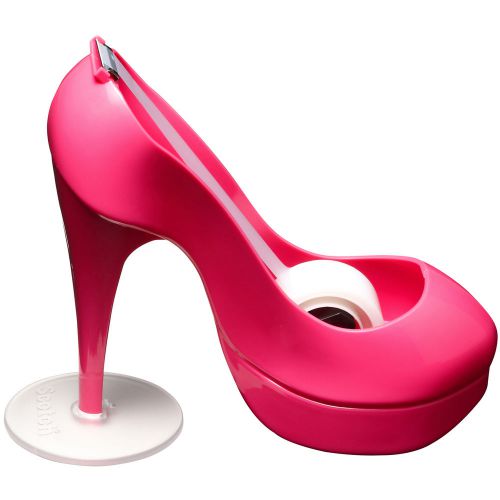 Scotch Magic Shoe Tape Dispenser, 3/4&#034; x 350&#034;, Pink, Each (C30SHOEH)