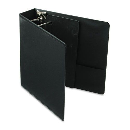 XtraValue ClearVue Slant-D Ring Binder, 2&#034;, Black