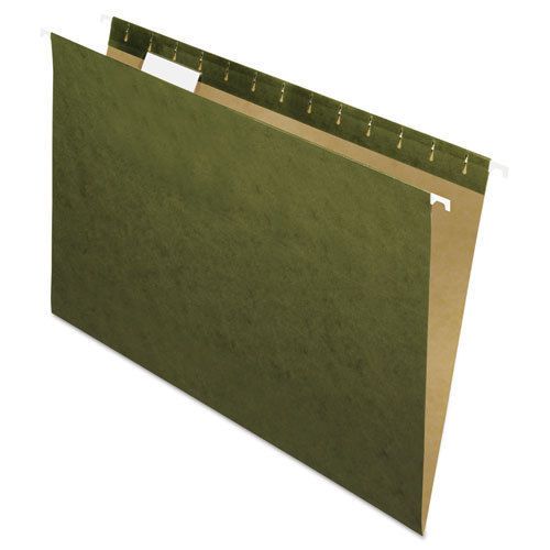 Hanging file folders, 1/5 tab, legal, standard green, 25/box for sale