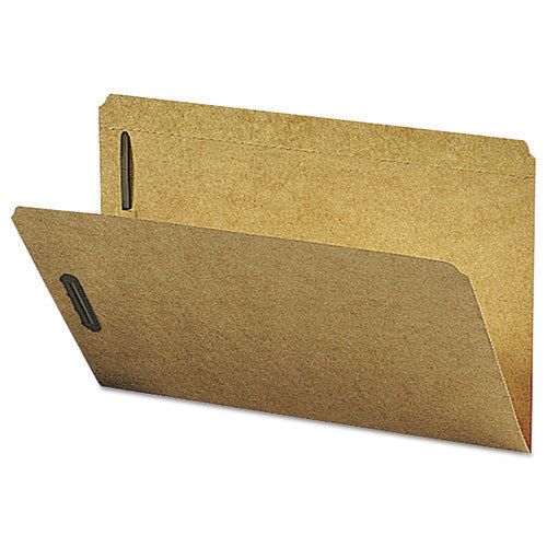 Kraft K Style Fastener Folders, Straight Cut, Top Tab, Legal, Brown, 50/Box