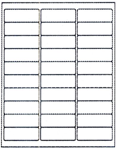 750 Generic White ADDRESS LABELS 1&#034; x 2-5/8&#034; #5960 size, 5160, 5260