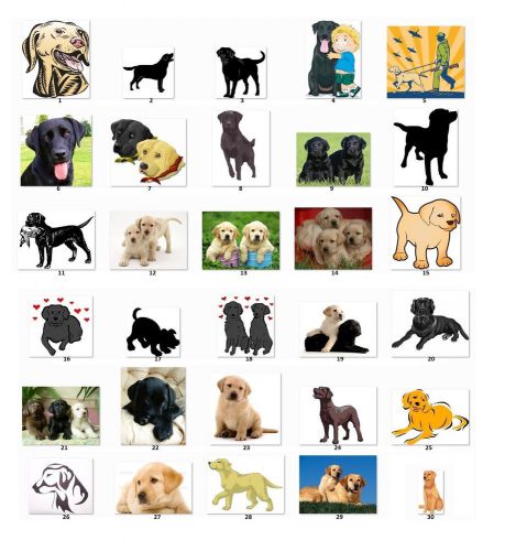 30 square stickers envelope seals favor tags  labradors buy 3 get 1 free (l1) for sale