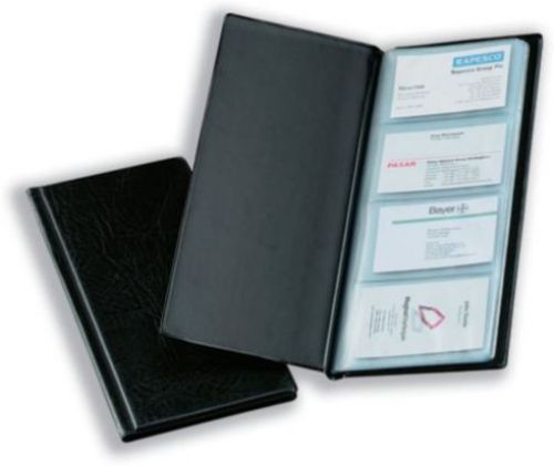 BLACK RAPESCO BUSINESS CARD ALBUM HOLDER FOR 80 CARDS