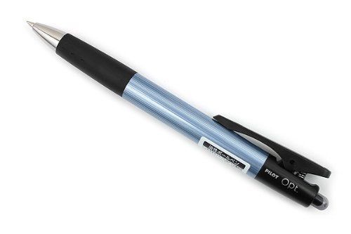 Pilot Opt Ballpoint Pen - 0.7 mm - Line Metal (Blue) Body (Japan Import)