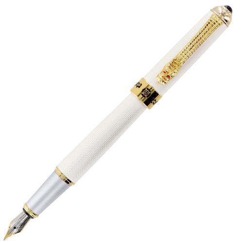 JinHao 1000 Mother of Pearl Golden Dragon Fountain Pen - Medium