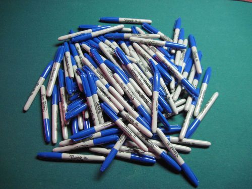 SHARPIE FINE POINT PERMANENT MARKER BLUE 110 PIECES BULK NEW!!