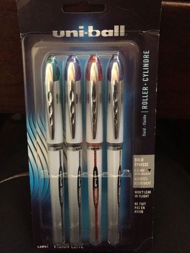 NEW 4 UNI-BALL Vision Elite BOLD 0.8mm * 4 COLOR PENS