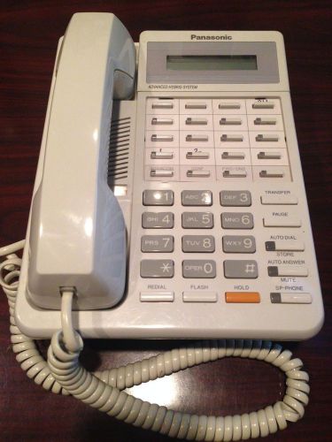 Panasonic KX-T7030 Hybrid Display Office Speaker Phone, White