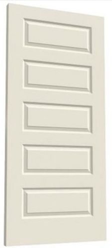 Rockport 5 Panel Raised Primed Moulded Solid Core MDF Wood Interior Doors Slabs