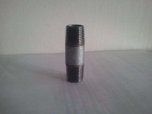 Five ~ 1/2” x 2-1/2&#034; galvanized nipple schedule 40 welded steel for sale