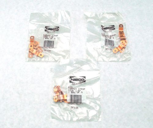 Lot of 15 new nibco 624 copper straps size 1/8&#034; 5p128 for sale